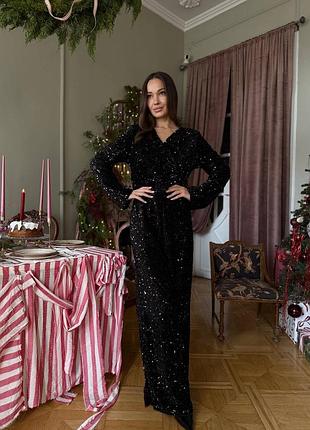 Святковий комбінезон паетка блискучий комбінезон