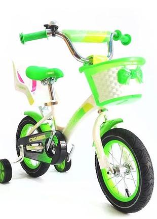 Детский велосипед crosser kids bike 14, зеленый