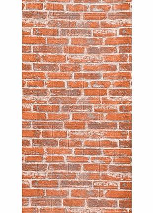 Самоклеющаяся 3d панель под рыжий екатеринослав кирпич 3080х700х3мм sw-00001762
