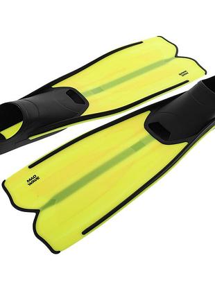 Ласти із закритою п'ятою madwave vector ii junior 3xs, жовтий