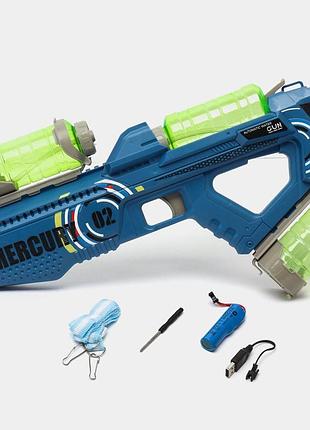 Детский водяной автомат blaster на аккумуляторе с led-подсветкой и ремнём