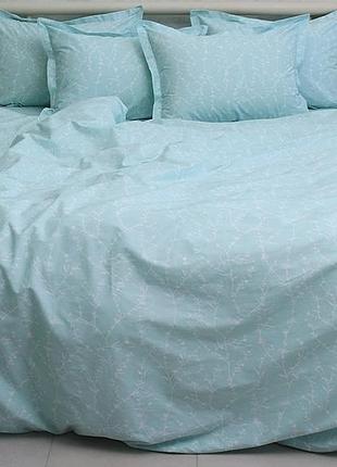 Двуспальное евро постельное белье хлопок турецкий на молнии с компаньоном pt-r13