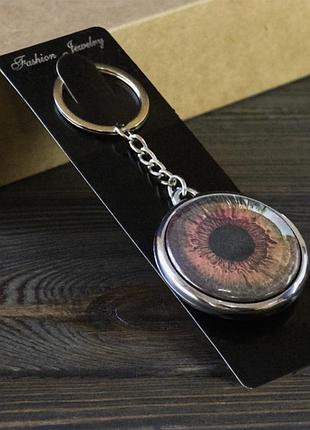 Брелок 6964 об'ємне око червоне