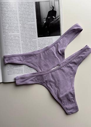 1262 комплект набор женских хлопковых трусиков стринг