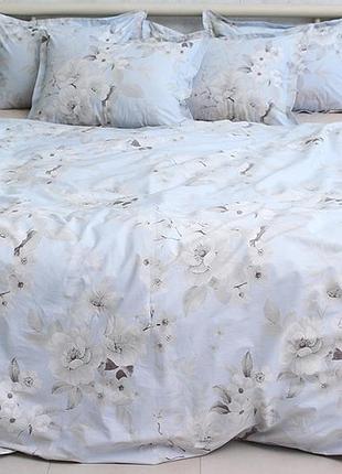 Євро двоспальний комплект постільної білизни 100% бавовна (пр. туреччина) з компаньйоном pt-r25