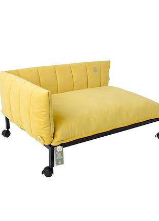 Лежак вид джека вардо l (тканина жувта)