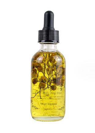 Масажна олія з травами ромашка 60 мл, олія для масажу