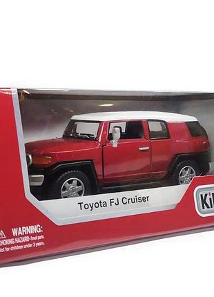 Машинка kinsmart "toyota fj cruiser" желтая kt5343w-1 красная