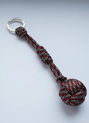 Паракордовий брелок прикраса для ключів в плетінні monkey`s fist fortune
