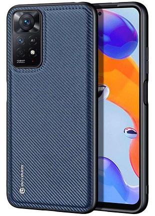 Xiaomi redmi note 12 pro 4g чехол бампер dux ducis fino ( blue )