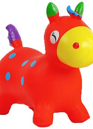 Игрушка прыгун резиновый осёл 46 см – надувной ослик для прыжков, развивает координацию