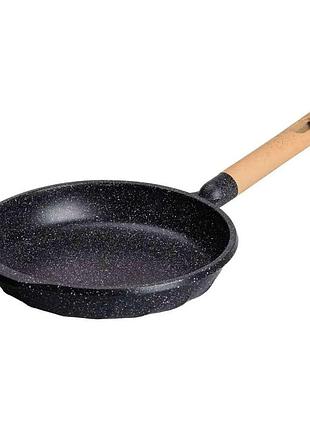 Алюмінієва сковорода 1,5 л, мармурове антипригарне покриття ø 26 см, товсте дно mgc чорний hp-4-419b