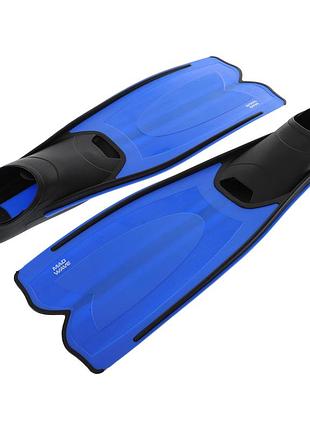 Ласти із закритою п'ятою madwave vector ii junior 3xs, синій