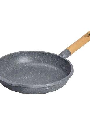 Алюмінієва сковорода 2,8 л, мармурове антипригарне покриття ø 28 см, товсте дно mgc сірий hp-4-420g