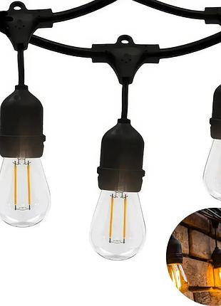 Вулична гірлянда ретро лампа sfk-12 220v 5м 10led salemarket