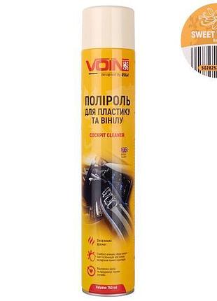 Полироль для пластика и винила voin 750 мл sweet vanilla (ваниль)