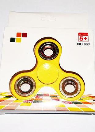 Спиннер игрушка крутящая (spinner) желтый