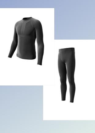 Зональное мужское термо белье crivit, размер м, термобелье лосины реглан, нитечна, термокомплект