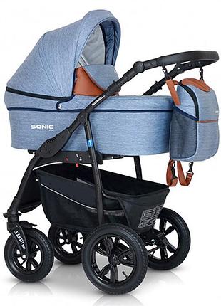 Коляска 3 в 1 verdi sonic plus 11, блакитний