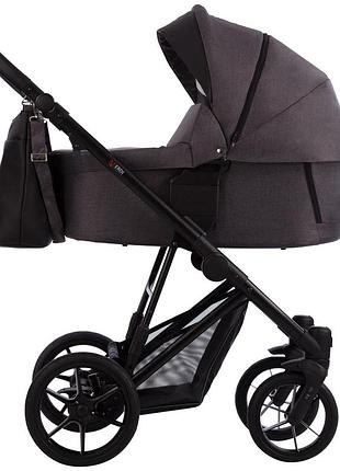 Коляска 3 в 1 verdi monaco 9023-vmon-05, dark grey, темно сірий