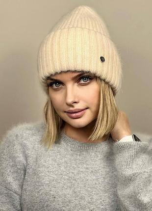 Шапка jenny ангора підкладка мікрофліс