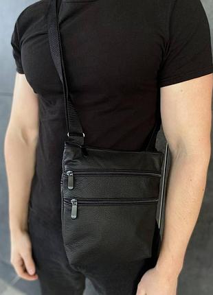 Сумка чоловіча натуральна шкіра