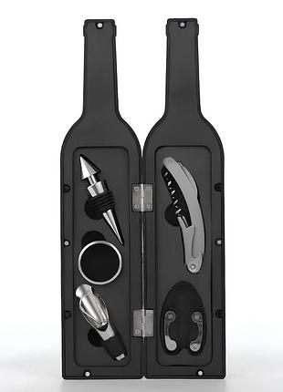 Набор для вина (в виде бутылки) инструменты сомелье, кейс с винными принадлежностями. yousf