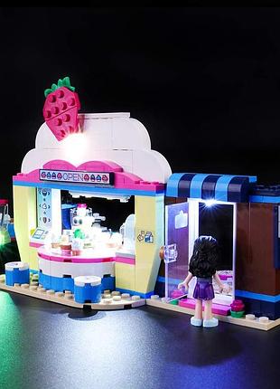 Набор для подсветки briksmax, для конструктора friends olivia's cafe (lego 41366) модель не входить в комплект