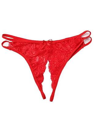 Эротические сексуальные трусы стринги с доступом. эротическое белье трусики zara красные