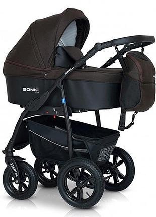 Коляска 3 в 1 verdi sonic plus 08, коричневий