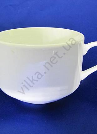 Чашка для капучино керамическая, белая "bell" (175 мл.)(9 штук в упаковке) forkopt