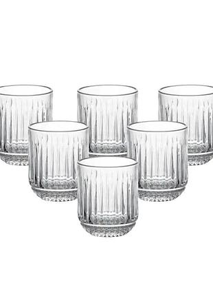 Набор стаканов 6 шт по 250 мл из толстого стекла hp4150