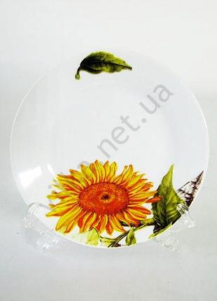 Тарелка подсолнух мелкая №6 - 15 см. (12 шт. в уп.) forkopt