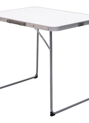 Складной стол туристический для дачи и отдыха – алюминиевый сплав + мдф, компактные размеры 75×55 см
