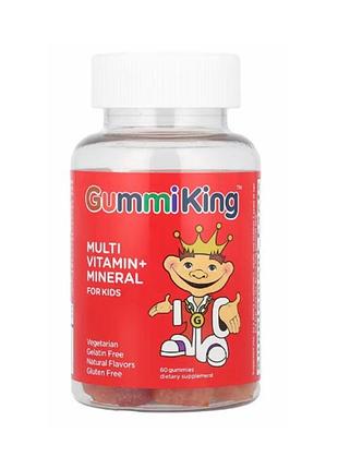 Multi mineral gummiking, мультивітаміни та мікроелементи для дітей, 60 жувальних таблеток