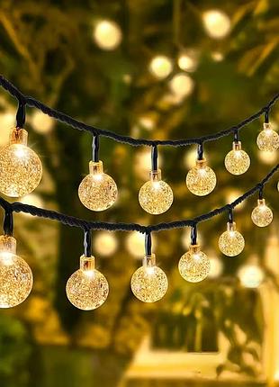 Гирлянда на солнечной батарее8м 40ламп
