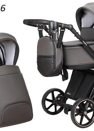 Детская коляска 2 в 1 angelina enigma premium eco графит ep-eco-26