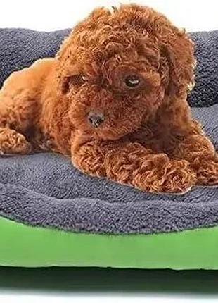 Лежанка - пуфик для кошек и собак l(67*55см) черная