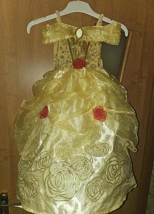 Платье принцесса белль на 4 года