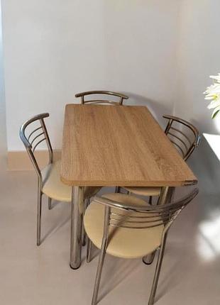Комплект кухонних меблів стіл + 4стульчики, сонома