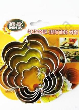 Форма металева 8 х 1,5 см. з 5-ти квітка forkopt