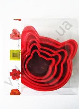 Форма пластмасова 10 х 3,5 см. з 5-ти мордочка forkopt