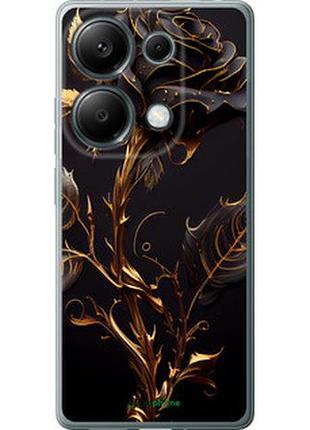 Чохол на xiaomi poco m6 pro троянда 3 "5552u-3452-7673"