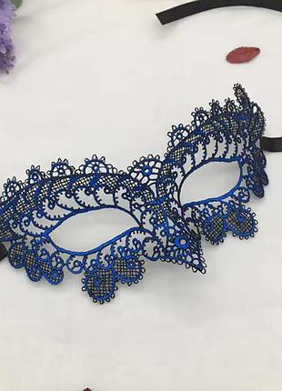Карнавальна маска для праздника one size синий