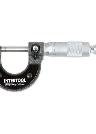 Микрометр intertool 0 x 25 мм 0.01 мм (mt-3041)