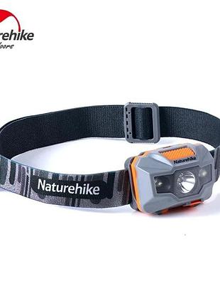 Ліхтар налобний naturehike td-02 nh00t002-d, помаранчово-сірий