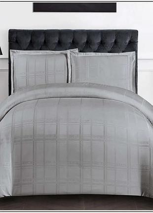 Комплект постельного белья двуспальный koloco 100% хлопок (39947) серый