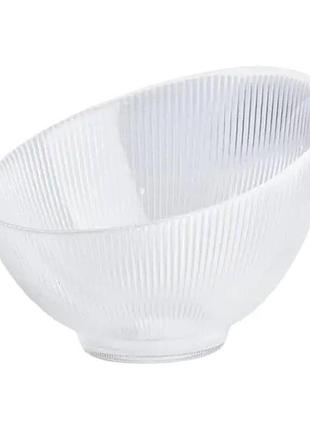 Салатница стелянная 17 см, прозрачная hp4138