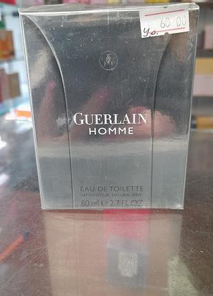 Guerlain homme  туалетная вода для мужчин 80мл