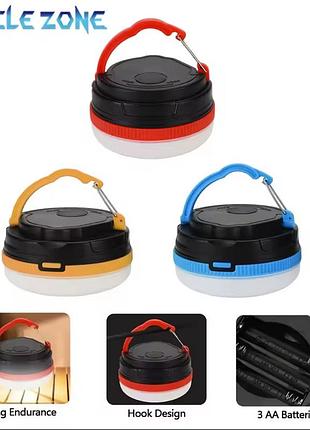 Лампа аварийная светодиодная с карабином 3 режима на магните